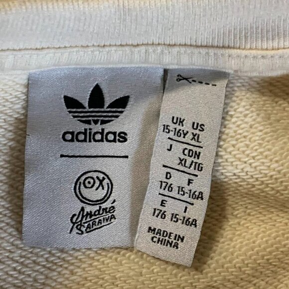 Adidas Originals Juniors​ x André Saraiva Pullover Long Sleeve Sweatshirt Size X - Picture 7 of 13